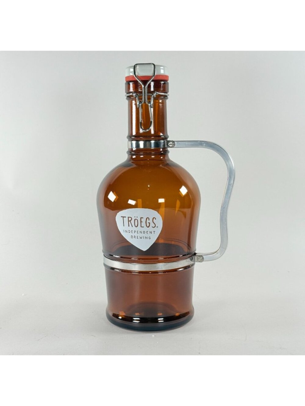 Troegs Brewing 64 Oz Brown Glass Growler Muster Geschutzt Swing Top Handle
